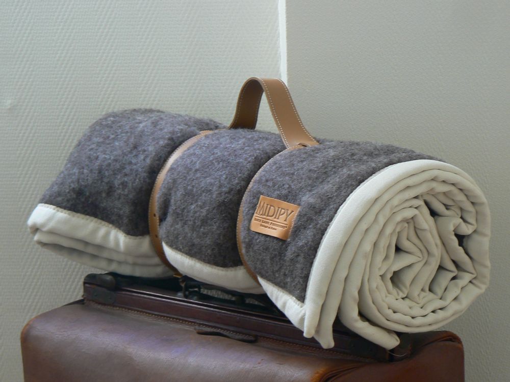 Objets de décoration - PLAID LAINE NATURELLE - MIDIPY
