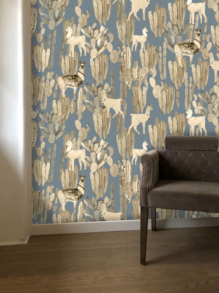 Children's bedrooms - Wallpaper ALTIPLANO- 5 colors - KARIOKAS