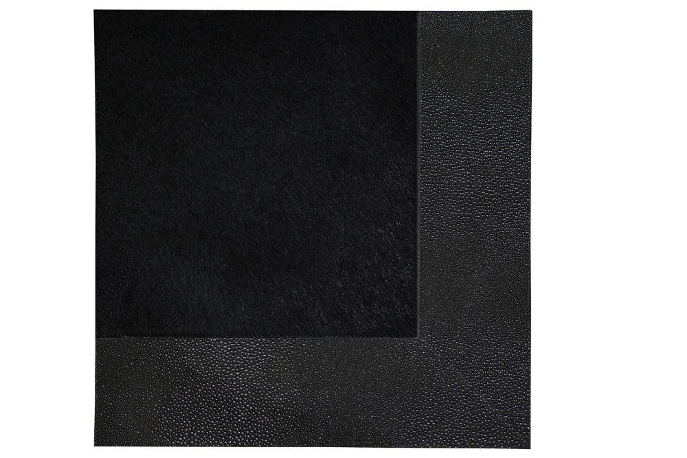 Other caperts - Stingray Embossed with Cowhide Jet Black - KOKET