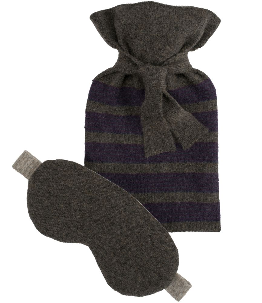 Cadeaux - Scottish Cashmere Eyemask With Liberty Tana Lawn Lining - ROW PINTO KNITWEAR DESIGNS