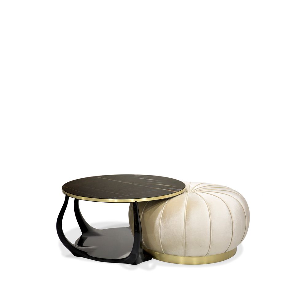 Tables basses - Embrace Cocktail Table Ottoman - KOKET
