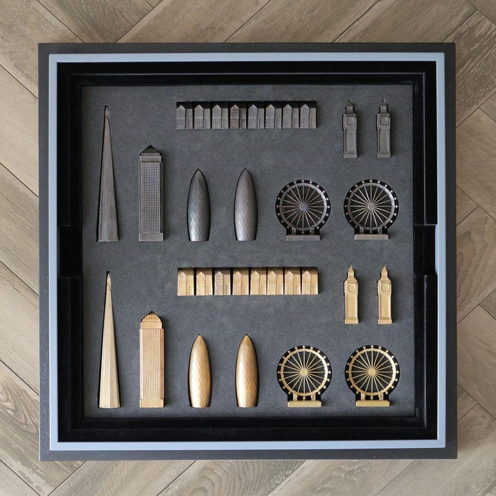 Objets design - Bronze massif de luxe London Edition - SKYLINE CHESS