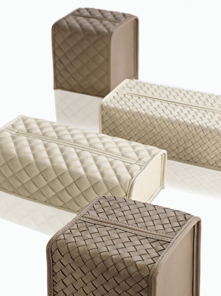 Sets de bureaux  - RIVIERE Accessoires et lampes de bureau en cuir de luxe. - RIVIERE