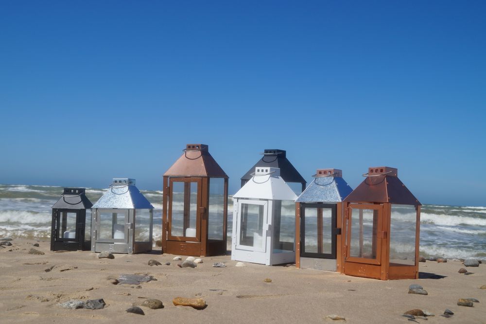 Outdoor space equipments - Mega Hightower galvanized lantern, "All year" - A2 LIVING