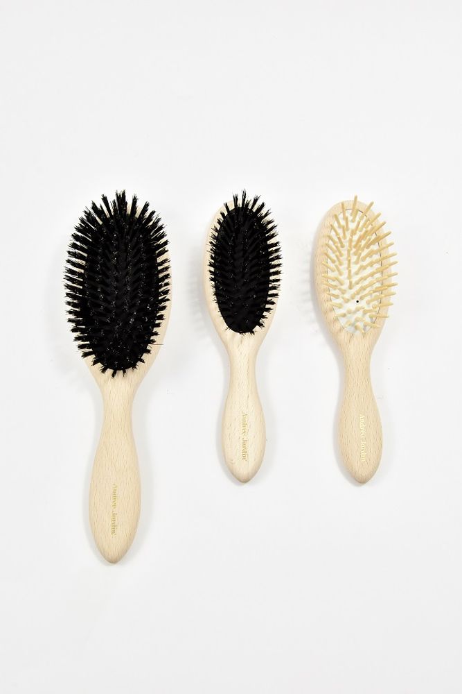 Accessoires à poser - Brosses à cheveux en bois de hêtre à poils de sanglier ou picots naturels - ANDREE JARDIN