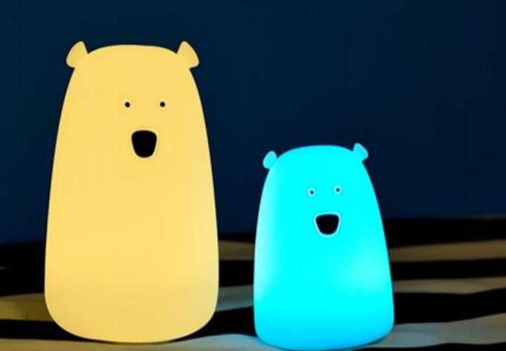 Wireless lamps - Soft Silicone Cat and Bear LED Night Light Lamp - KELYS