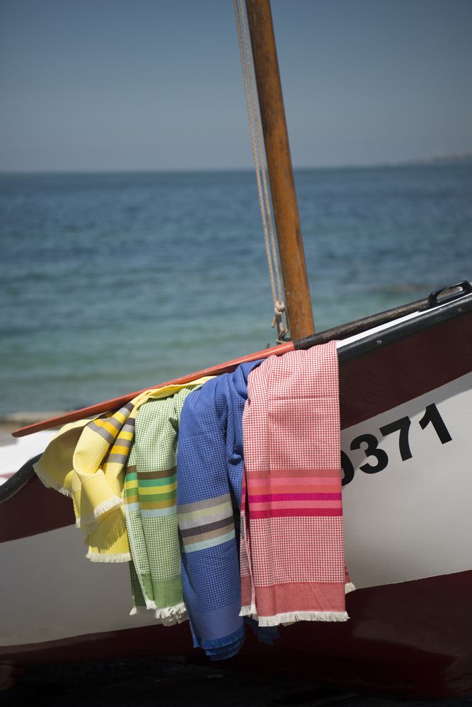 Serviettes de bain - Draps nid d'abeille - Collection 2019 - TISSAGE DE LUZ