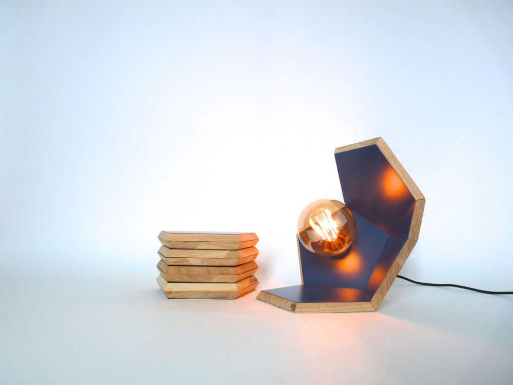 Table lamps - Luminaire DOD – Bois collecté – couleur - DOD LUMINAIRE