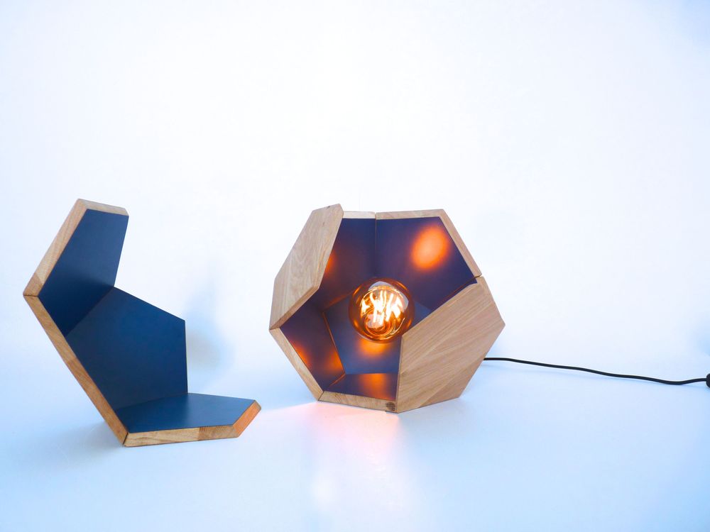 Table lamps - Luminaire DOD – Bois collecté – couleur - DOD LUMINAIRE