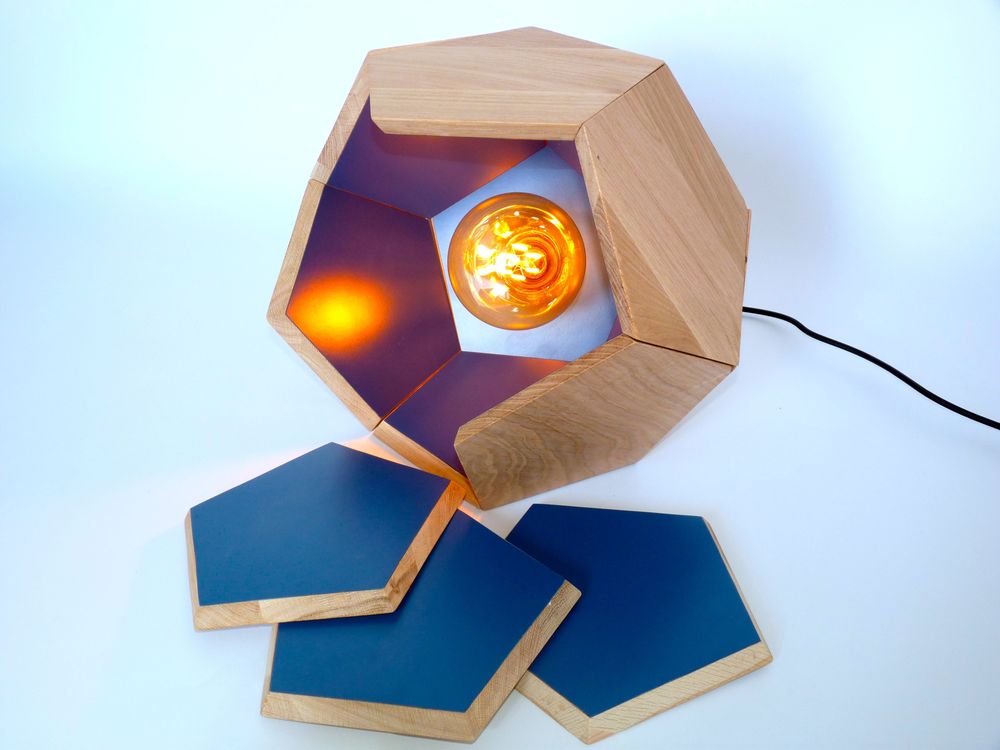 Table lamps - Luminaire DOD – Bois collecté – couleur - DOD LUMINAIRE