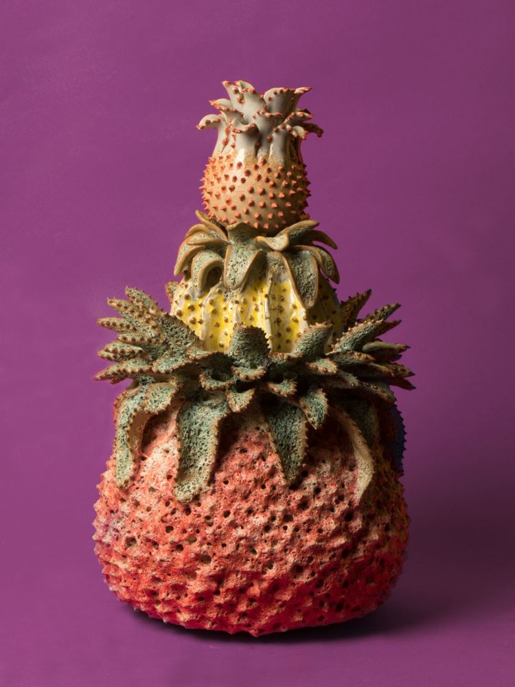 Vases - Ceramic Pineapple Vase - ASIATIDES
