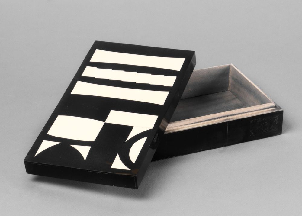 Decorative objects - Black and White Wood and Resin Box - ASIATIDES