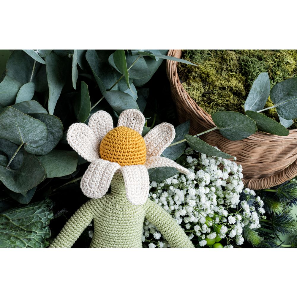 Décorations florales - CAMILLE CAMOMILLE - POUPÉE FLEUR MEDIUM EN COTON BIO - MYUM - THE VEGGY TOYS