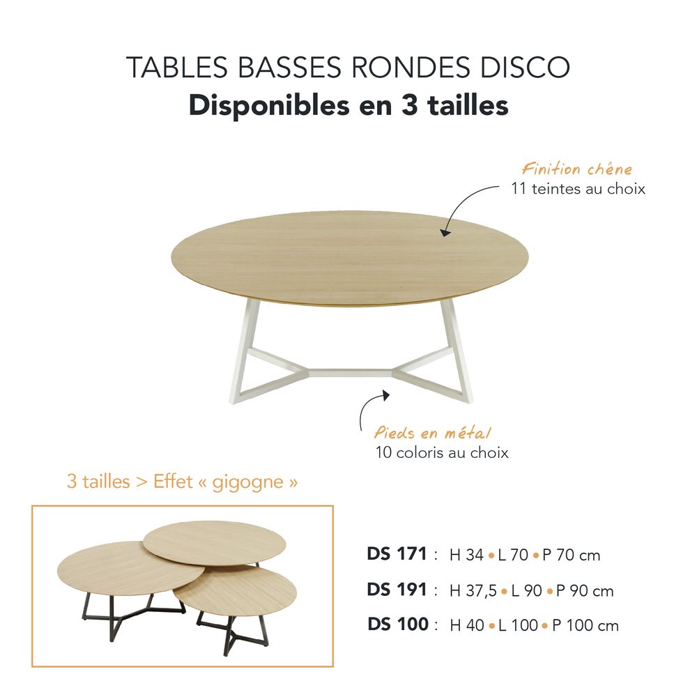 Coffee tables - DISCO COFFEE TABLES - MARK - MOBILIER CONTEMPORAIN FRANCAIS
