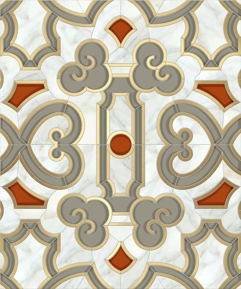 Mosaïques - Mosaïque Arabesque III- Tuileries - ELEGANTIA GROUP