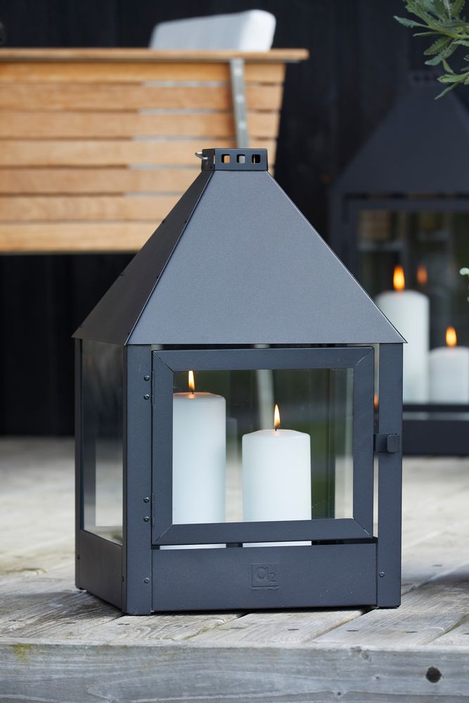 Outdoor space equipments - Mega Hightower galvanized lantern, "All year" - A2 LIVING