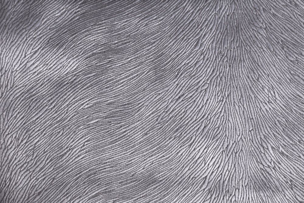 Tissus - Hide Velvet Silver - KOKET