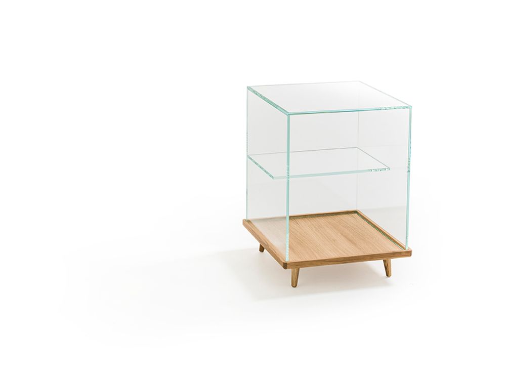 Tables basses - CUBE vitrine en verre - GLASS VARIATIONS