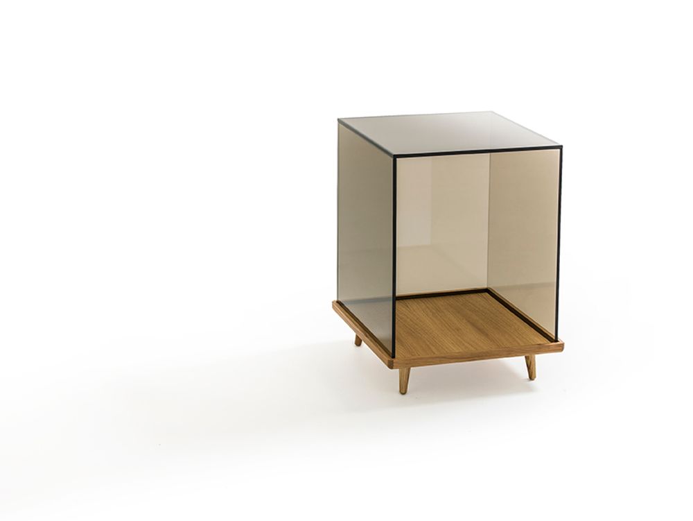 Tables basses - CUBE vitrine en verre - GLASS VARIATIONS