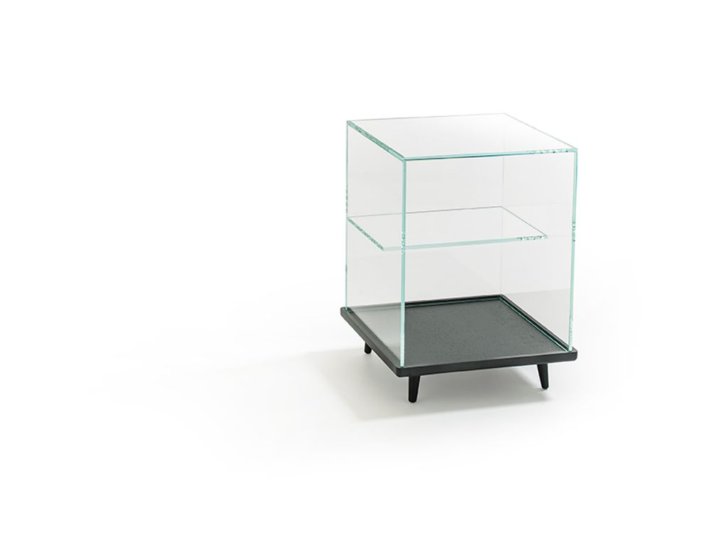 Tables basses - CUBE vitrine en verre - GLASS VARIATIONS