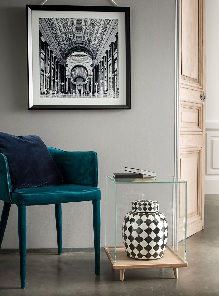 Tables basses - CUBE vitrine en verre - GLASS VARIATIONS