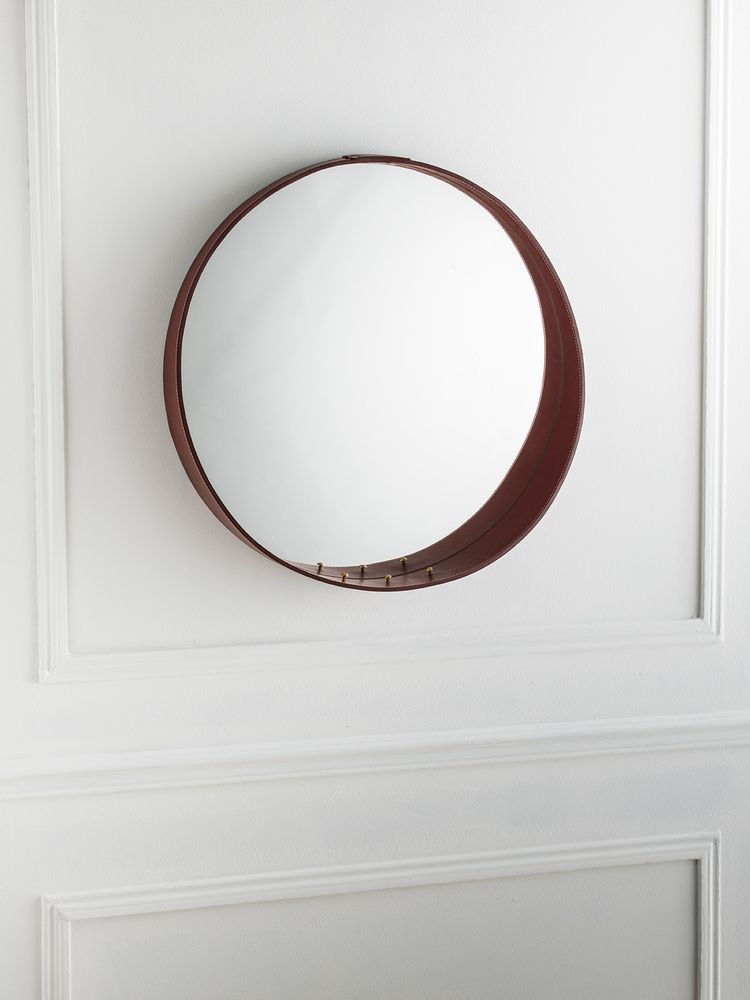 Mirrors - HAMAC, mirror and leather - GLASS VARIATIONS