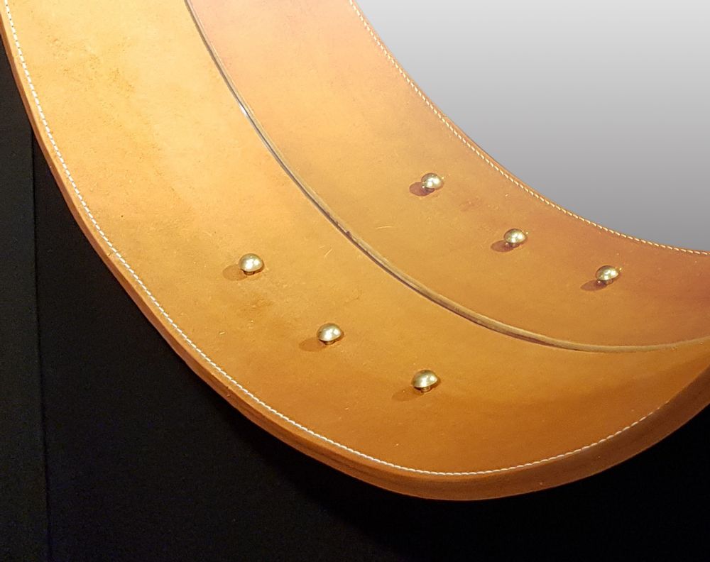 Mirrors - HAMAC, mirror and leather - GLASS VARIATIONS
