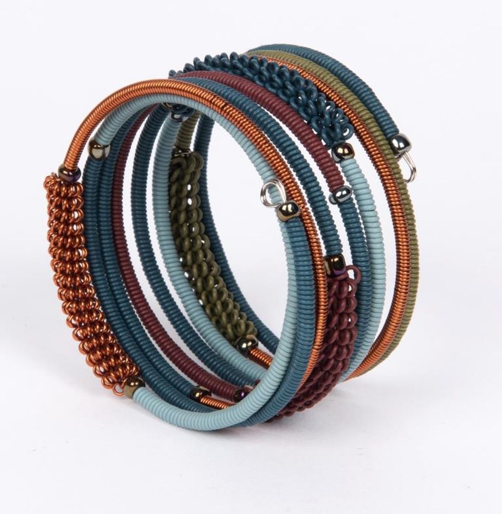 Jewelry - BRACELET "SPIRAL COMBO" IN TELEPHONE WIRE - MAHATSARA
