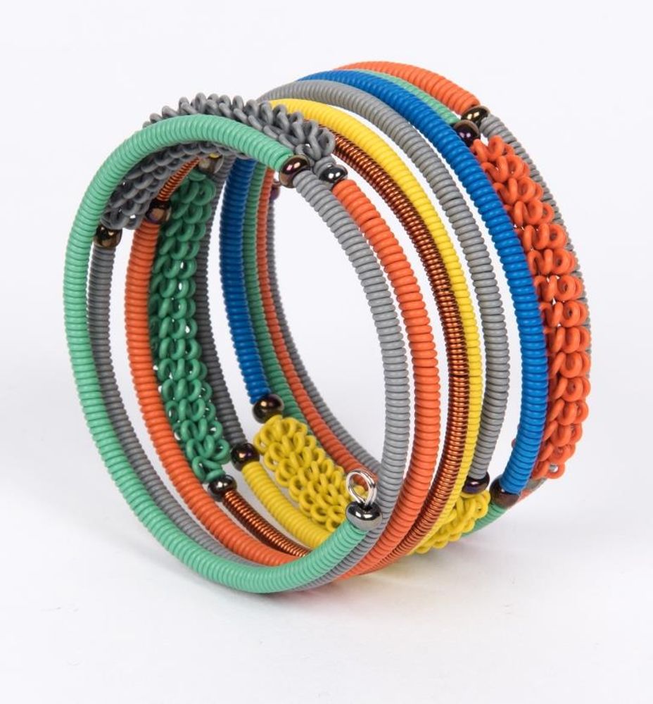 Jewelry - BRACELET "SPIRAL COMBO" IN TELEPHONE WIRE - MAHATSARA
