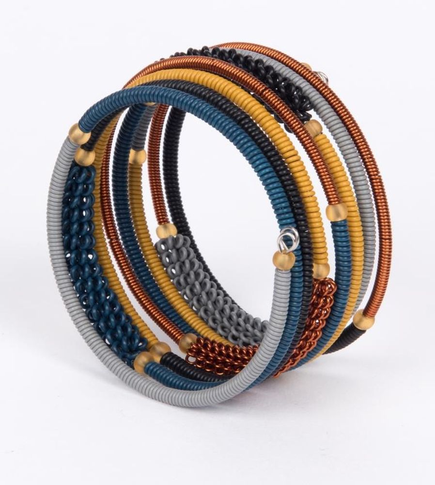Jewelry - BRACELET "SPIRAL COMBO" IN TELEPHONE WIRE - MAHATSARA