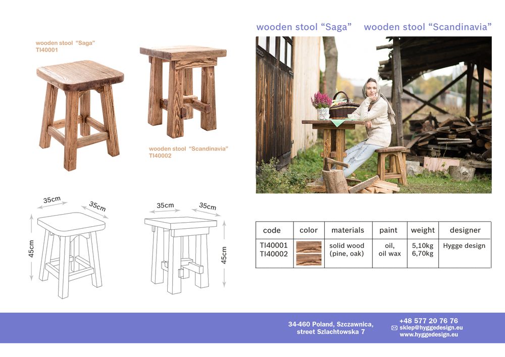 Chaises - Tabouret SCANDINAVIE - HYGGE DESIGN