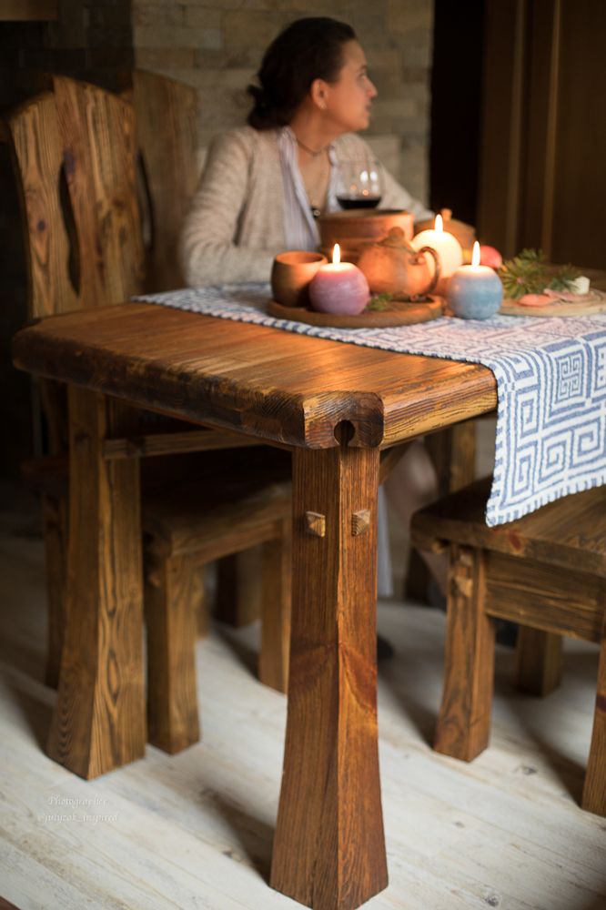 Dining Tables - dining room furniture set "Viking" - HYGGE DESIGN