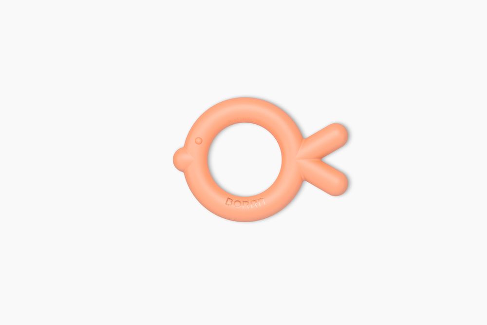 Childcare  accessories - BORRN Silicone Teether - Fish - BORRN  (U.K.) LTD.