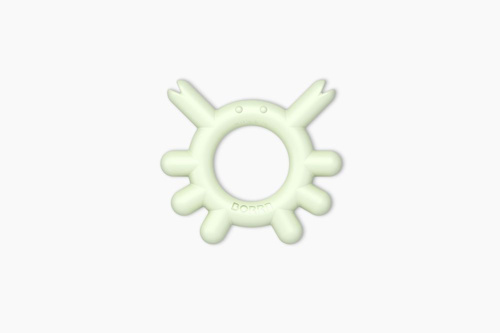 Childcare accessories - BORRN Silicone Teether - Crab - BORRN (U.K.) LTD.