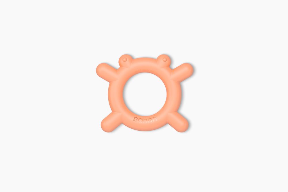 Childcare accessories - BORRN Silicone Teether - Frog - BORRN (U.K.) LTD.