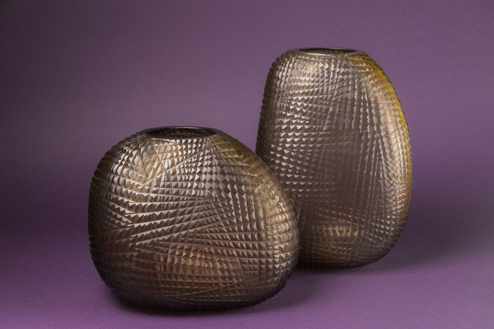Vases - Vase Double Couche Taillé main - ASIATIDES