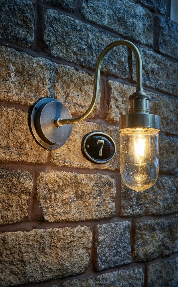 Outdoor wall lamps - Swan Neck Outdoor & Bathroom Wall Light - INDUSTVILLE