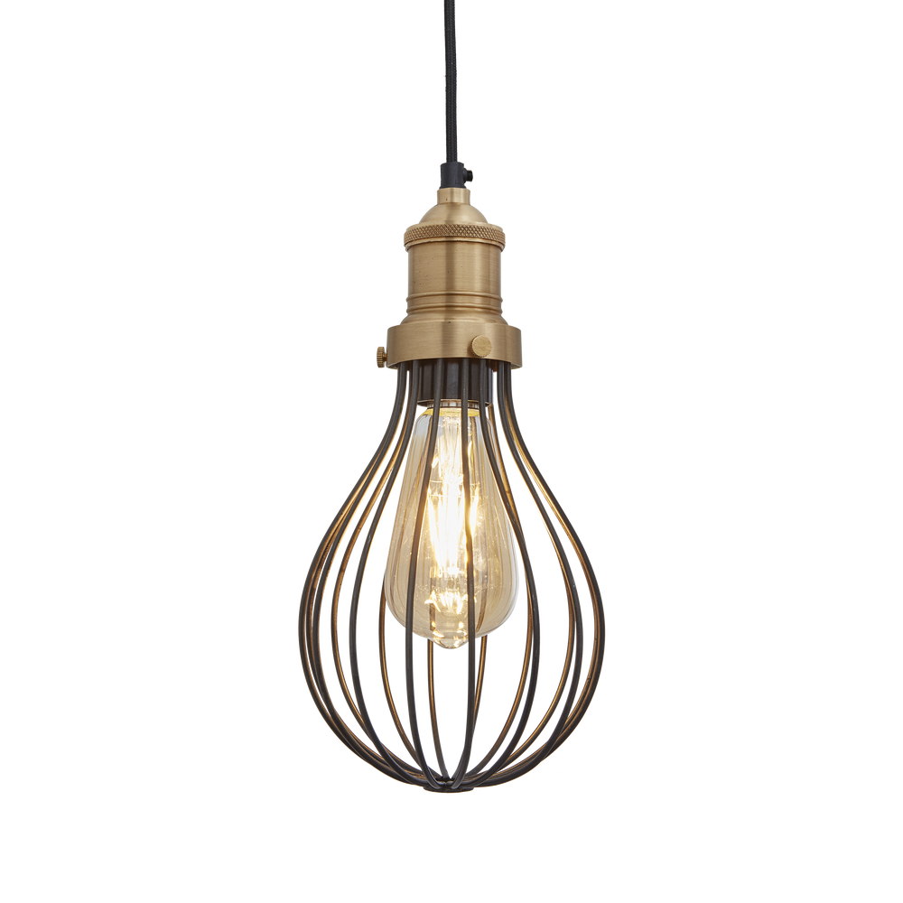Suspensions - Brooklyn Balloon Cage Pendant - 6 Inch - INDUSTVILLE