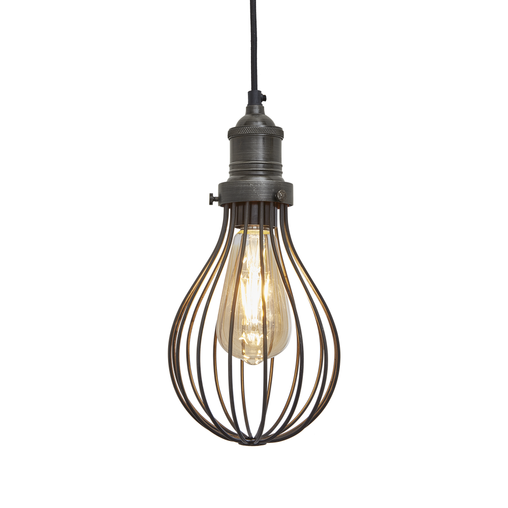 Suspensions - Brooklyn Balloon Cage Pendant - 6 Inch - INDUSTVILLE