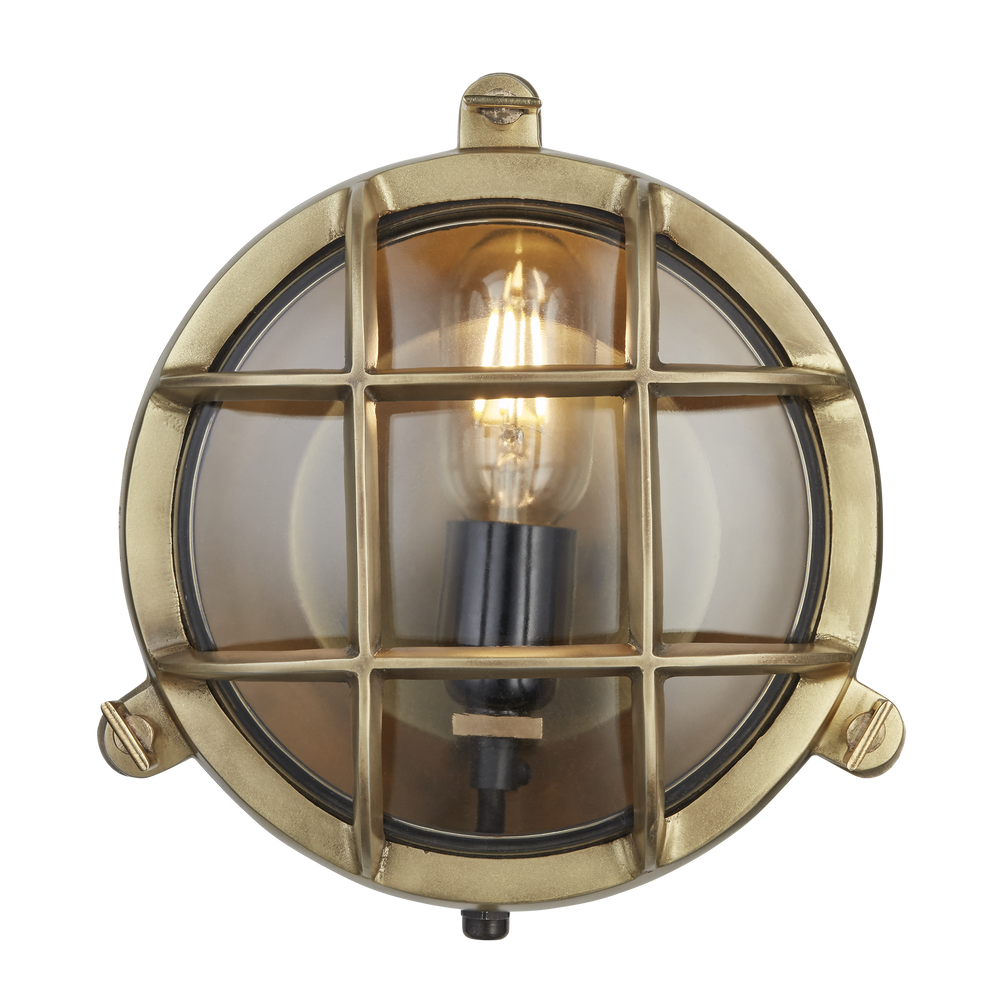 Outdoor wall lamps - Bulkhead Round Wall Light / Flush Mount - 8 Inch - INDUSTVILLE