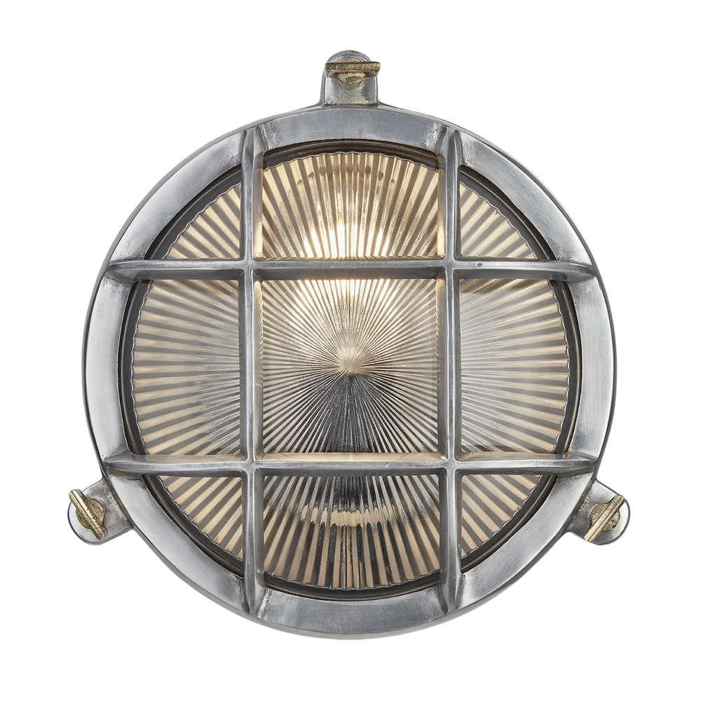 Outdoor wall lamps - Bulkhead Round Wall Light / Flush Mount - 8 Inch - INDUSTVILLE