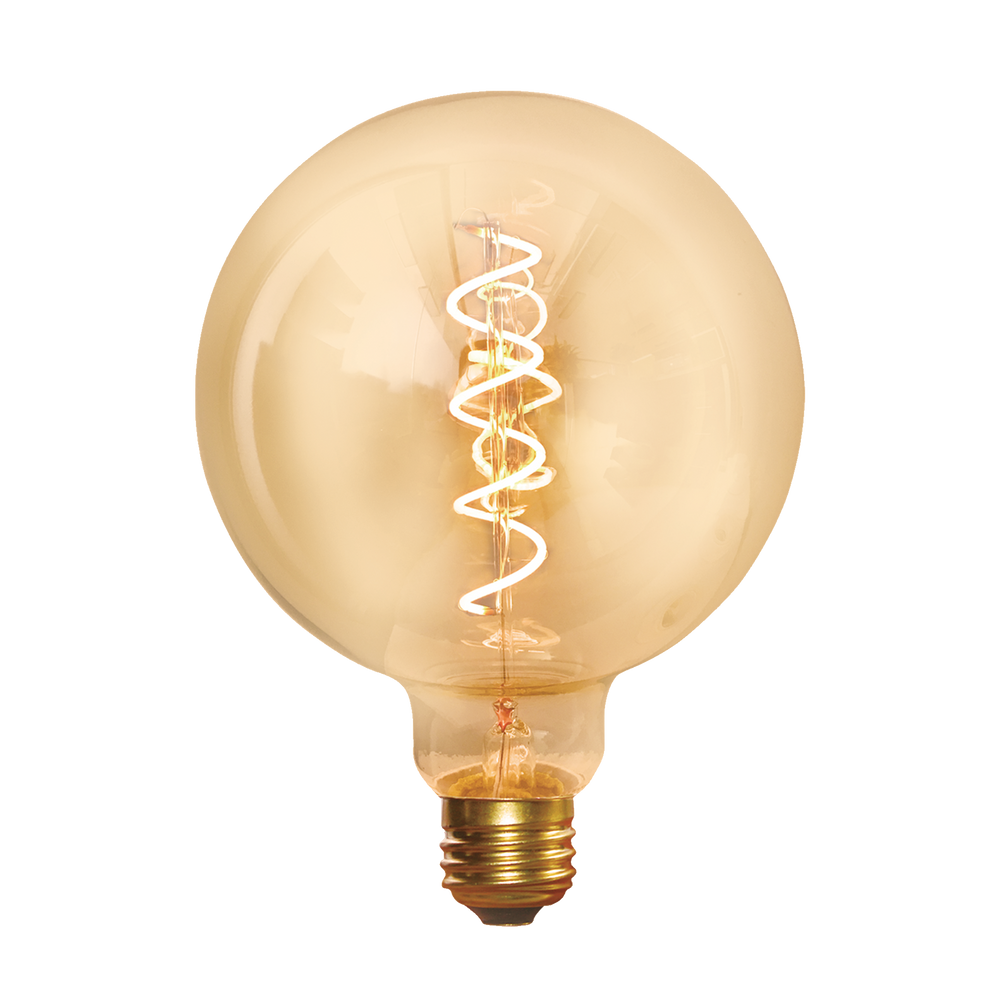 Ampoules pour éclairage intérieur - Vintage LED Edison Bulb Old Filament Lamp - 5W E27 Globe G125 - INDUSTVILLE
