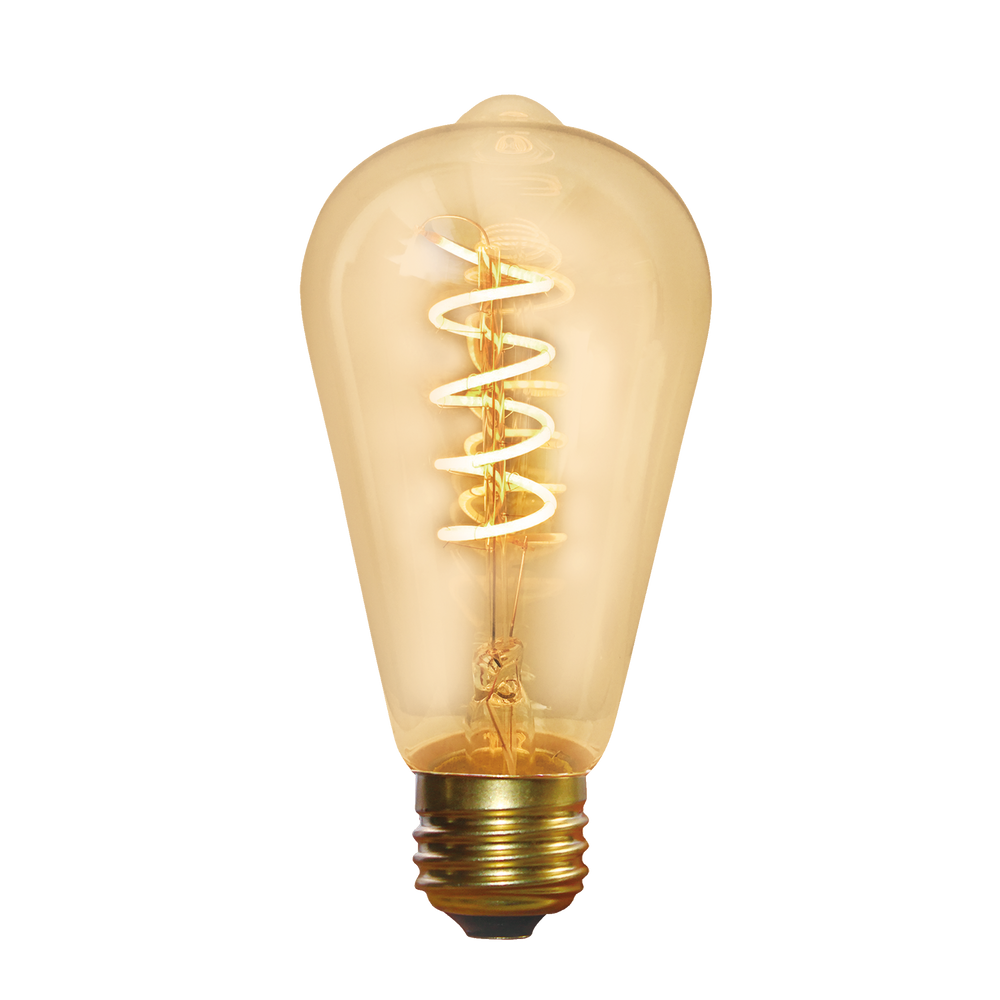 Ampoules pour éclairage intérieur - Vintage LED Edison Bulb Old Filament Lamp - 5W E27 Pear ST64 - INDUSTVILLE