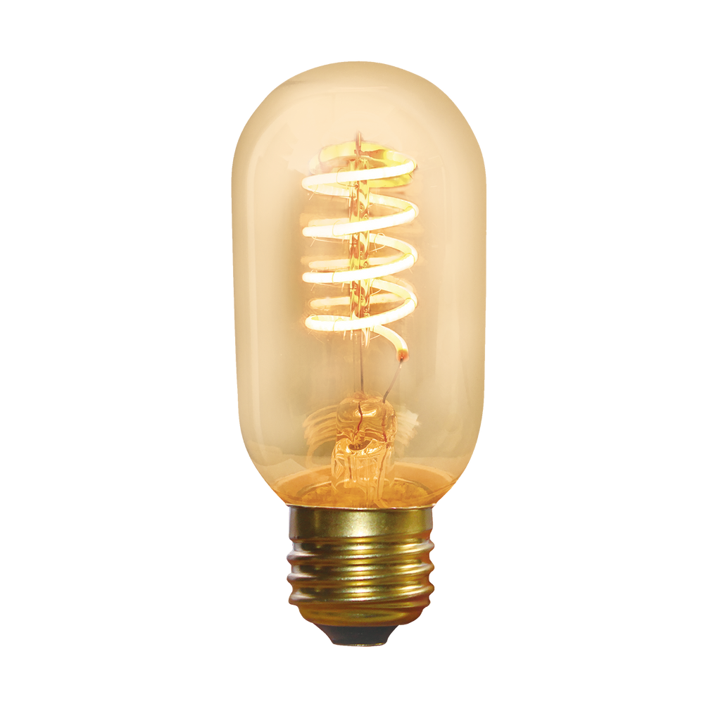 Lightbulbs for indoor lighting - Vintage LED Edison Bulb Old Filament Lamp - 5W E27 Tube T45 - INDUSTVILLE