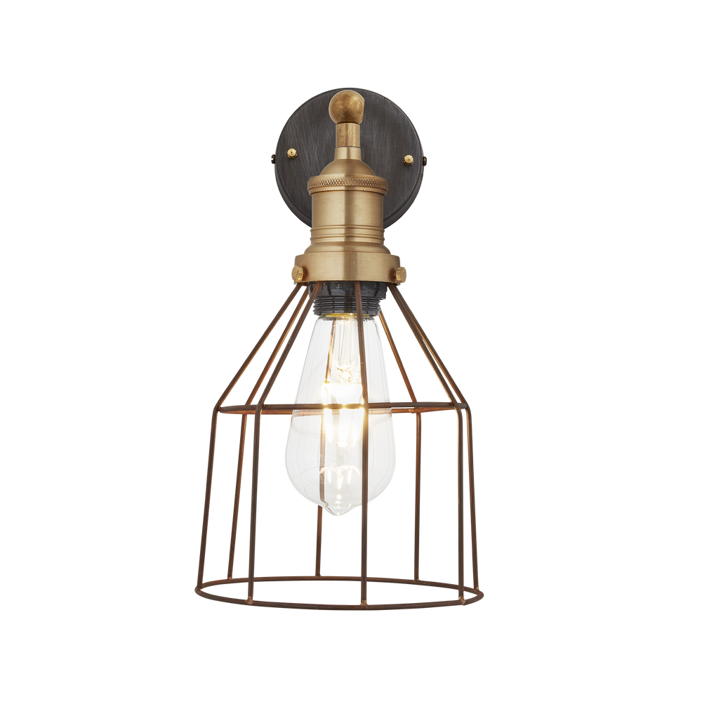 Appliques - Applique murale Brooklyn Wire Cage - 6 pouces - Cône - INDUSTVILLE