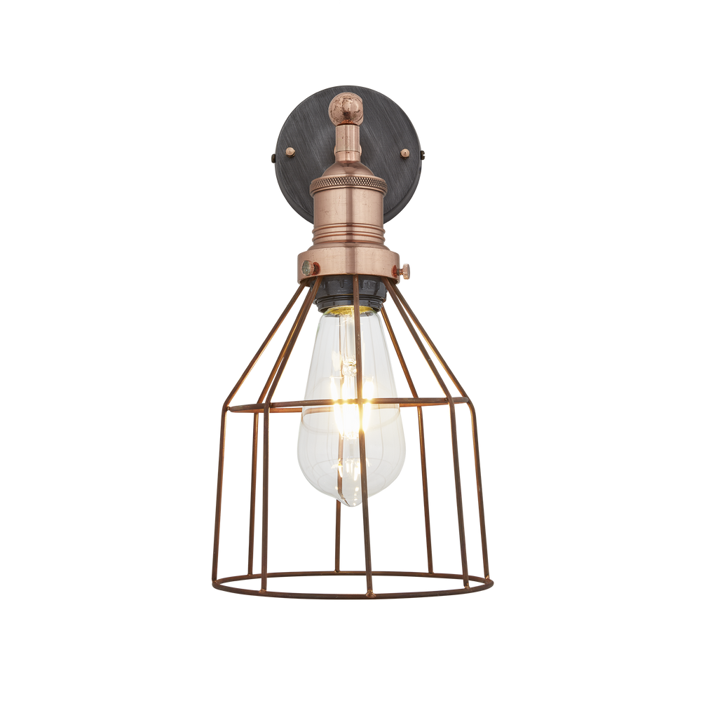 Appliques - Applique murale Brooklyn Wire Cage - 6 pouces - Cône - INDUSTVILLE