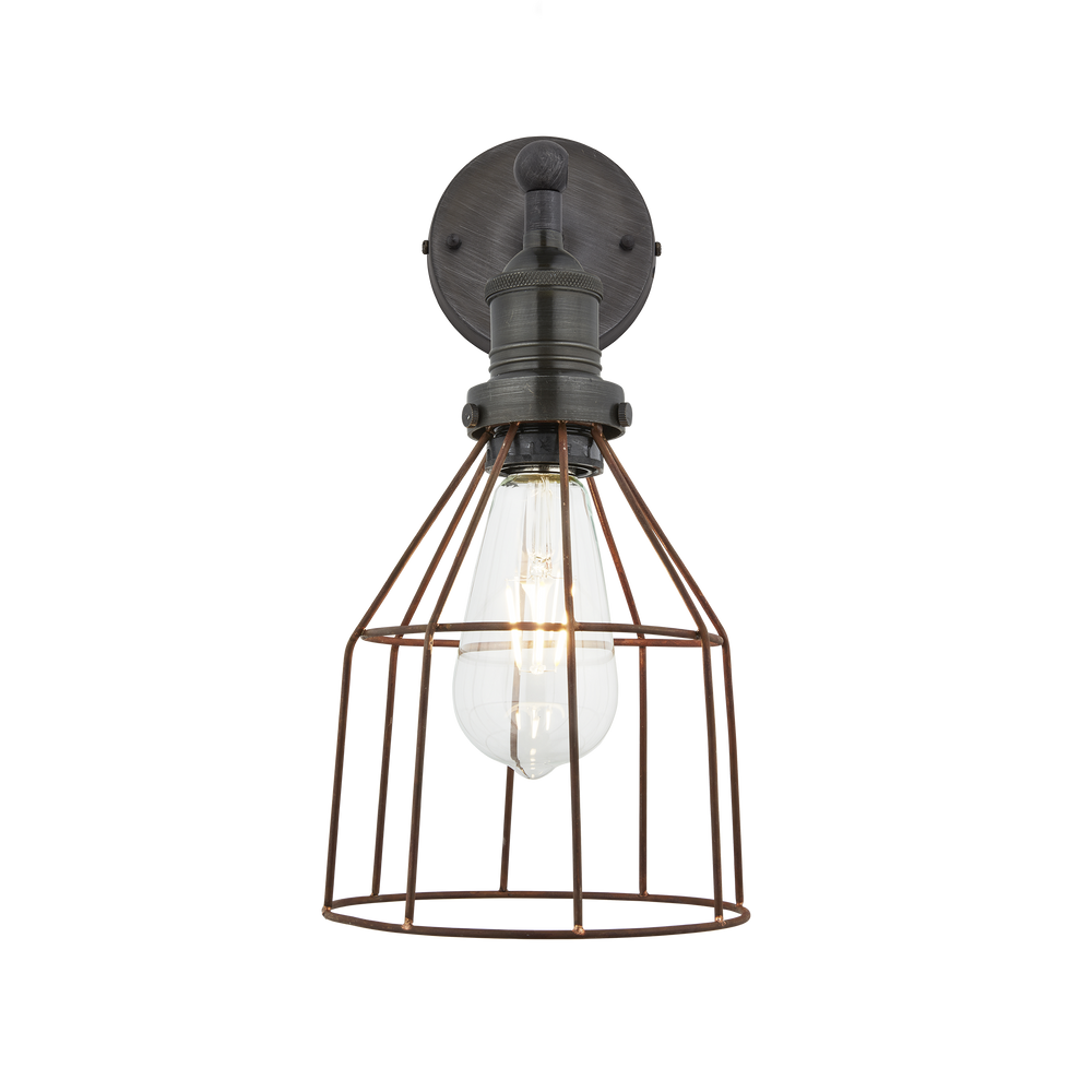 Appliques - Applique murale Brooklyn Wire Cage - 6 pouces - Cône - INDUSTVILLE