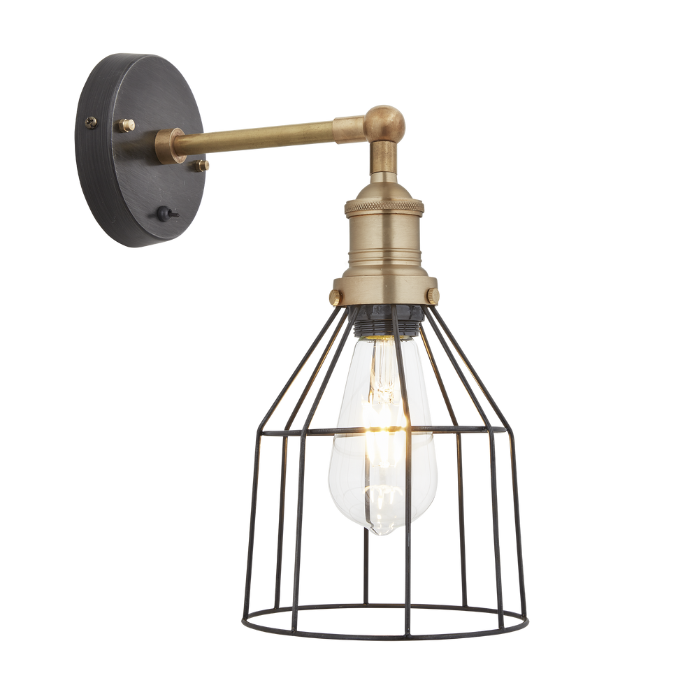 Appliques - Applique murale Brooklyn Wire Cage - 6 pouces - Cône - INDUSTVILLE