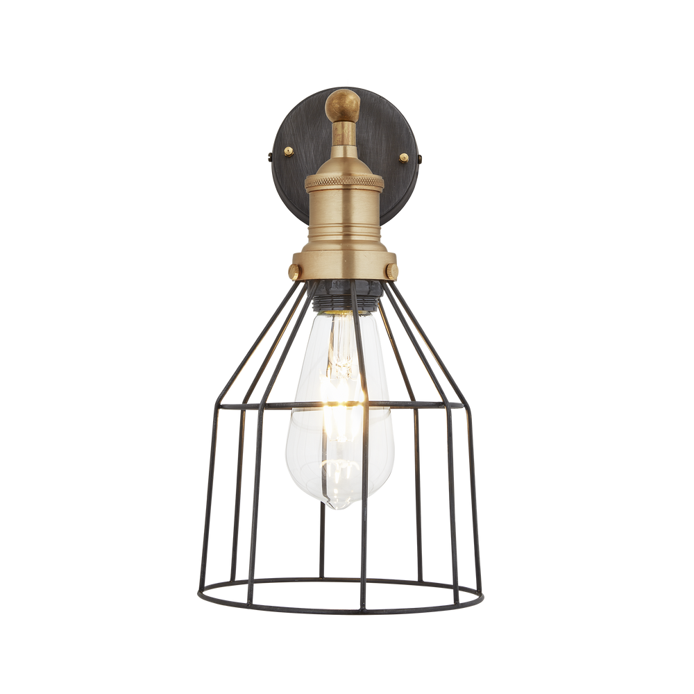 Appliques - Applique murale Brooklyn Wire Cage - 6 pouces - Cône - INDUSTVILLE