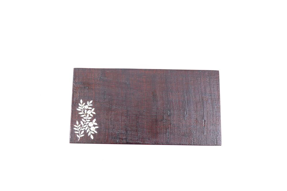 Tea and coffee accessories - Lacquered on Linen Tray with Mother-of-Pearl Inlays - SEOUL COLLECT